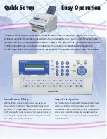 Предварительный просмотр 5 страницы Panasonic Panafax DX-800 Specifications