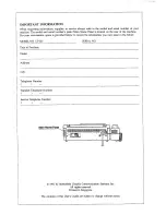 Preview for 2 page of Panasonic Panafax UF-123 User Manual