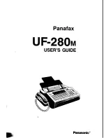 Panasonic Panafax UF-127M User Manual preview