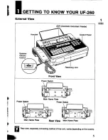 Предварительный просмотр 7 страницы Panasonic Panafax UF-260 User Manual