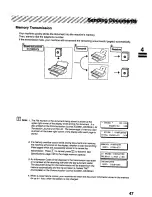 Предварительный просмотр 47 страницы Panasonic Panafax UF-322 User Manual