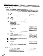 Предварительный просмотр 52 страницы Panasonic Panafax UF-322 User Manual