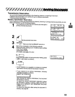 Предварительный просмотр 53 страницы Panasonic Panafax UF-322 User Manual