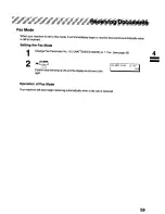 Предварительный просмотр 59 страницы Panasonic Panafax UF-322 User Manual