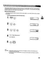 Предварительный просмотр 69 страницы Panasonic Panafax UF-322 User Manual