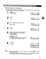 Предварительный просмотр 71 страницы Panasonic Panafax UF-322 User Manual