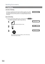 Предварительный просмотр 54 страницы Panasonic Panafax UF-4000 Operating Instructions Manual