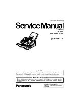 Panasonic Panafax UF-4000 Service Manual предпросмотр