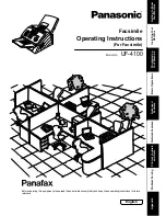 Panasonic Panafax UF-4100 Operating Instructions Manual preview