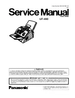 Preview for 1 page of Panasonic Panafax UF-490 Service Manual