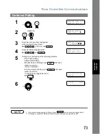 Предварительный просмотр 73 страницы Panasonic Panafax UF-5100 Operating Instructions Manual