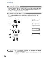 Предварительный просмотр 74 страницы Panasonic Panafax UF-5100 Operating Instructions Manual