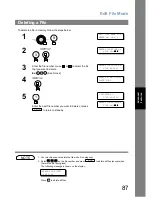 Предварительный просмотр 87 страницы Panasonic Panafax UF-5100 Operating Instructions Manual