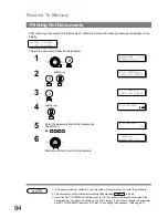 Предварительный просмотр 94 страницы Panasonic Panafax UF-5100 Operating Instructions Manual