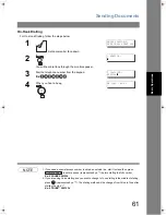 Предварительный просмотр 61 страницы Panasonic Panafax UF-5300 Operating Instructions Manual