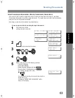 Предварительный просмотр 63 страницы Panasonic Panafax UF-5300 Operating Instructions Manual