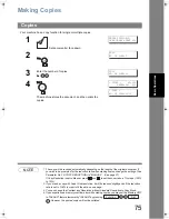 Предварительный просмотр 75 страницы Panasonic Panafax UF-5300 Operating Instructions Manual