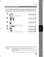 Предварительный просмотр 79 страницы Panasonic Panafax UF-5300 Operating Instructions Manual