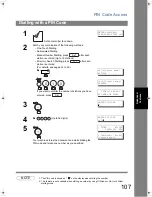 Предварительный просмотр 107 страницы Panasonic Panafax UF-5300 Operating Instructions Manual