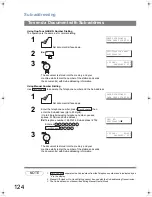 Предварительный просмотр 124 страницы Panasonic Panafax UF-5300 Operating Instructions Manual