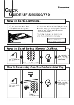 Предварительный просмотр 2 страницы Panasonic Panafax UF-550 User Manual