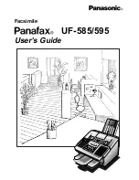 Предварительный просмотр 1 страницы Panasonic Panafax UF-585 User Manual