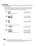 Предварительный просмотр 76 страницы Panasonic Panafax UF-585 User Manual