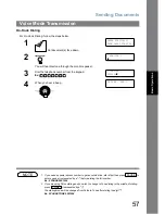 Предварительный просмотр 57 страницы Panasonic Panafax UF-6000 Operating Instructions Manual