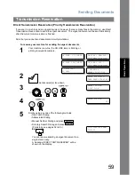 Предварительный просмотр 59 страницы Panasonic Panafax UF-6000 Operating Instructions Manual