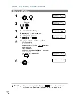 Предварительный просмотр 72 страницы Panasonic Panafax UF-6000 Operating Instructions Manual