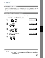 Предварительный просмотр 73 страницы Panasonic Panafax UF-6000 Operating Instructions Manual