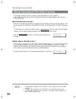 Предварительный просмотр 54 страницы Panasonic Panafax UF-6200 Operating Instructions Manual