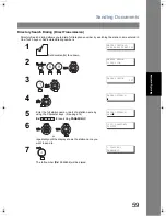 Предварительный просмотр 59 страницы Panasonic Panafax UF-6200 Operating Instructions Manual