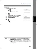 Предварительный просмотр 61 страницы Panasonic Panafax UF-6200 Operating Instructions Manual