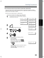 Предварительный просмотр 63 страницы Panasonic Panafax UF-6200 Operating Instructions Manual