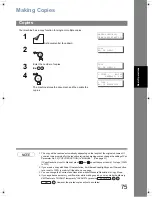 Предварительный просмотр 75 страницы Panasonic Panafax UF-6200 Operating Instructions Manual