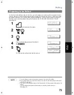 Предварительный просмотр 79 страницы Panasonic Panafax UF-6200 Operating Instructions Manual