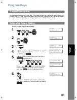 Предварительный просмотр 81 страницы Panasonic Panafax UF-6200 Operating Instructions Manual