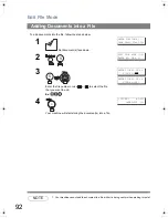 Предварительный просмотр 92 страницы Panasonic Panafax UF-6200 Operating Instructions Manual