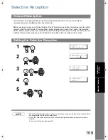 Предварительный просмотр 109 страницы Panasonic Panafax UF-6200 Operating Instructions Manual