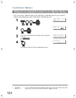 Предварительный просмотр 120 страницы Panasonic Panafax UF-6200 Operating Instructions Manual