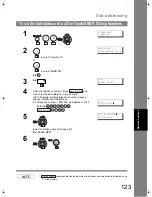 Предварительный просмотр 123 страницы Panasonic Panafax UF-6200 Operating Instructions Manual