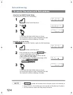 Предварительный просмотр 124 страницы Panasonic Panafax UF-6200 Operating Instructions Manual