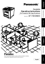 Предварительный просмотр 1 страницы Panasonic Panafax UF-7000 Fax Manual