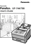 Panasonic Panafax UF-744 User Manual preview