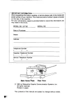 Предварительный просмотр 2 страницы Panasonic Panafax UF-750 User Manual