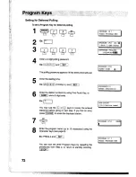 Предварительный просмотр 74 страницы Panasonic Panafax UF-755 User Manual