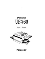 Panasonic Panafax UF-766 User Manual preview