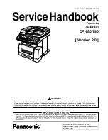 Panasonic Panafax UF-9000 Service Handbook preview