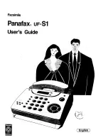 Preview for 1 page of Panasonic Panafax UF-S1 User Manual